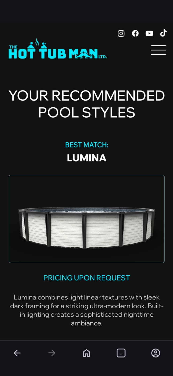 Advanced Body Therapy - Designed by Aaron - Mob Mobile Responsive - Pool finder result page - The Hot Tub Man
